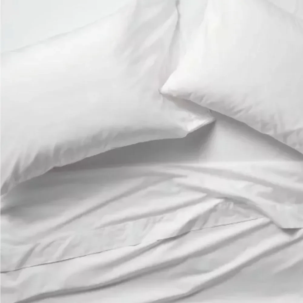 250 Thread Count Percale Sheet Set - Casaluna -White